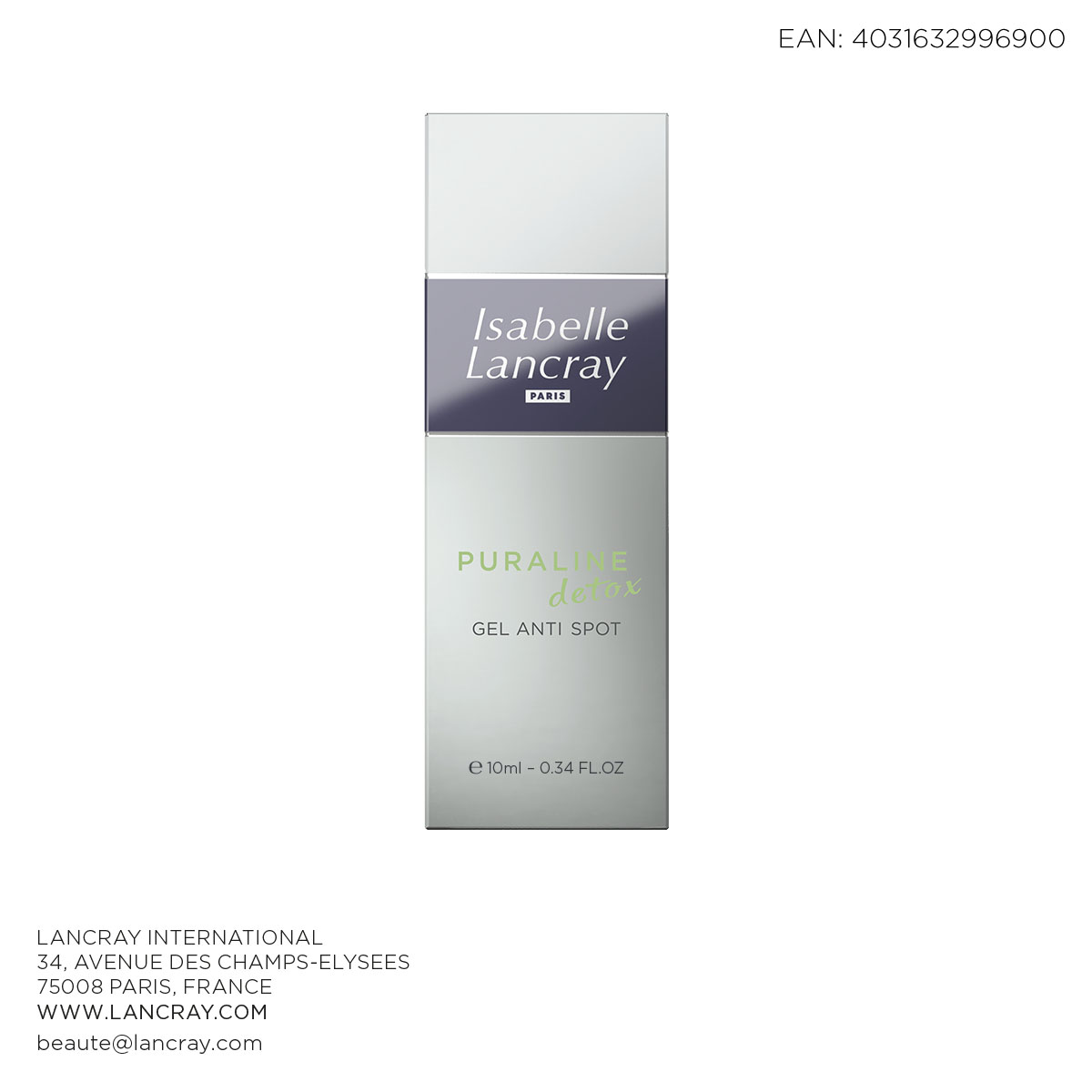 Hersteller: Lancray International | 34, Avenue des Champs-Elysees | 75008 Paris, France | Web: www.lancray.com | E-Mail: beaute@lancray.com