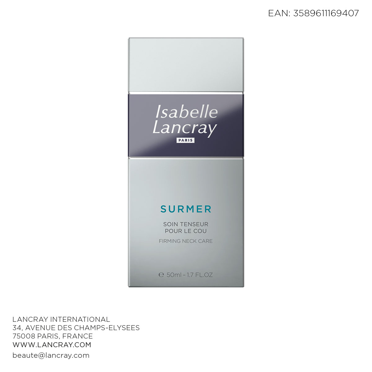 Hersteller: Lancray International | 34, Avenue des Champs-Elysees | 75008 Paris, France | Web: www.lancray.com | E-Mail: beaute@lancray.com